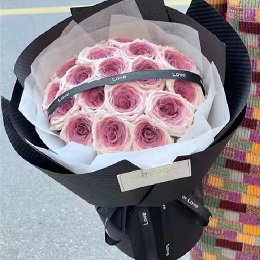 Nan Xiangpo's eternal flower rose simulated soap flower bouquet Christmas gift for girlfriend's mother ebony jam for best friend Chunshan Rudai 21 ebony jam