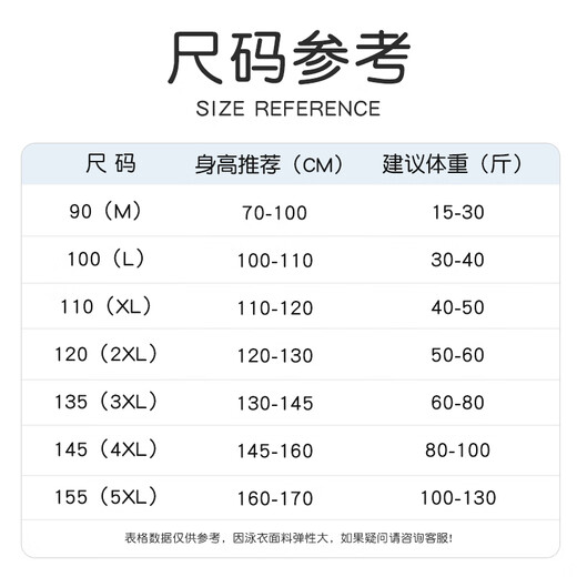 Youyou Kinder Badeanzug Jungen Badeanzug Split Swimming Trunks Jungen Schnelltrocknen heißer Spring Badeanzug Sechs-teiliges Set 32038 Blue L