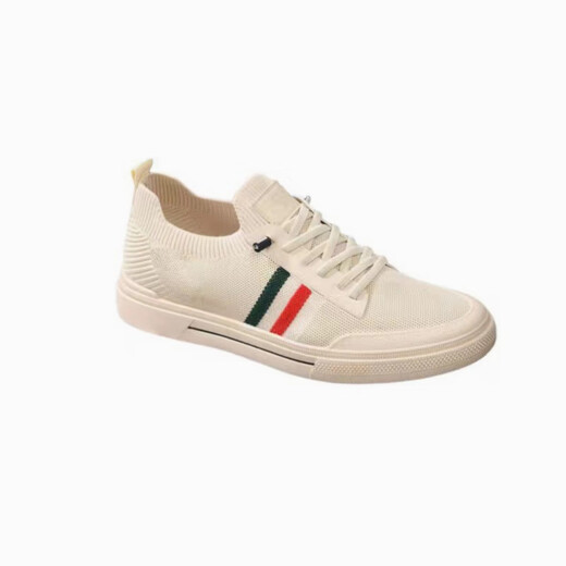 胖东来胖东来同款1927男鞋春秋季男士网面板鞋懒人一脚蹬劳保工作鞋休 828 米色 43