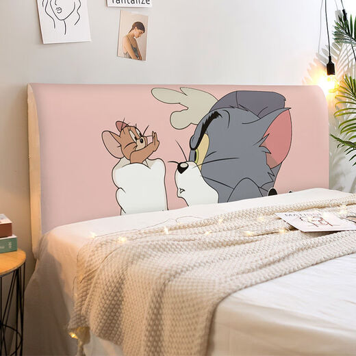 Modern simple ins bed cover cover bed cover full-cover soft bag universal dust cover bed head elastic cushion CTZ1421 Height 50-65*Length 120cm