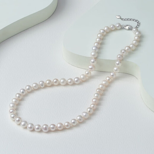 Queen of Pearls cost-effective freshwater pearl necklace clavicle chain for women birthday gift for wife with extension chain