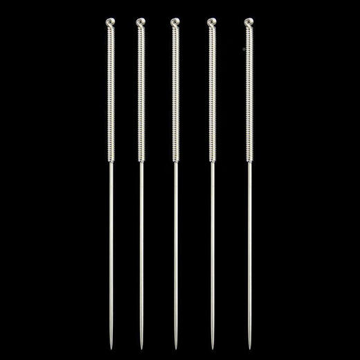 Universal sterling silver acupuncture special needle for traditional Chinese medicine acupuncture non-999 silver needle reusable set special package for full set 0.40*753 inch sterling silver needle