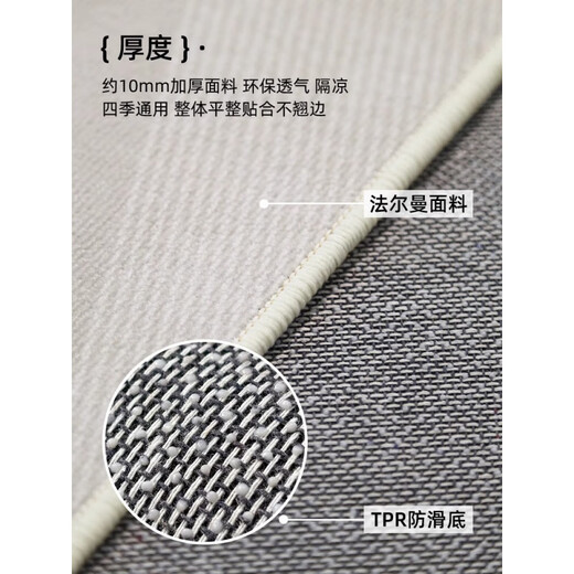德国工艺地毯客厅2025新款防水防污沙发地垫加厚卧室床边毯定制 清蔷-13566 140cm*200cm【环保无异味】