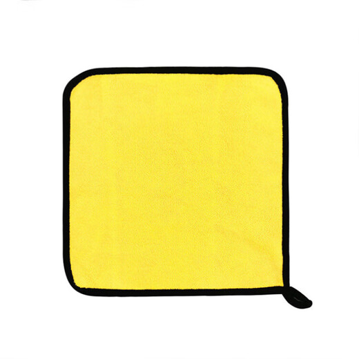 Rag car wash towel coral velvet double-sided two-color car wipe towel thickened absorbent towel car cleaning cloth coral velvet rag 30cm*30cm 3 pieces