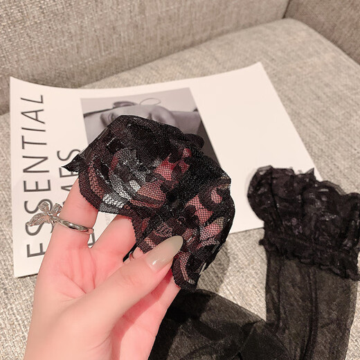 Langsha stockings for women, silicone anti-slip, sexy over-the-knee stockings, high anti-snatch stockings, 2 pairs, black 1 white 1, one size fits all