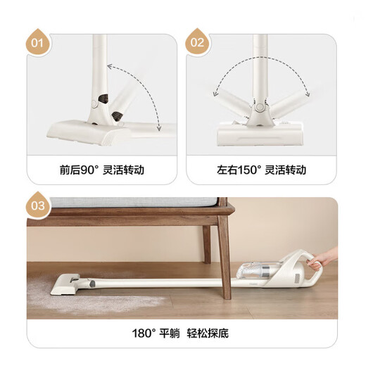 Aspirador inalámbrico de Haier Aspirador Hogar Patio de polvo portátil Pet portátil Pet Pet Alta Succión Subsidio nacional HZG-Q49W Multi-Purpose HZG-Q49W