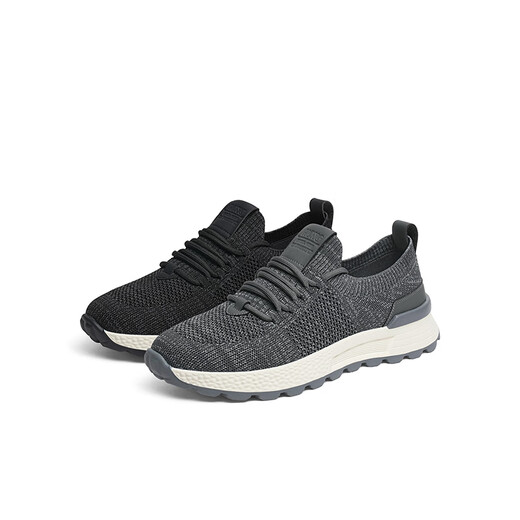 Red Dragonfly Mesh Casual Shoes 2025 Spring New Lightweight Breathable Sports Men's Shoes Outdoor Flying Wire Walking Shoes WHA15051 Gray 44