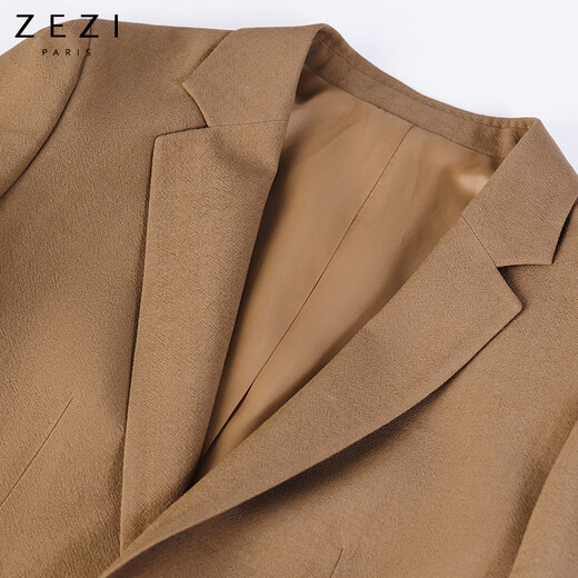 ZEZI Raindrop Suit Imported NIKKE100 Wool Suit Suit Women's Casual Suit Business Commuting Professional Wear Spring and Summer Raindrop Suit Twilight Blue L (110-120Jin Jin equals 0.5 kg)
