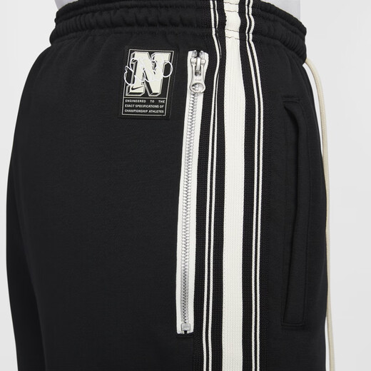 Nike (Nike) Terma-Fit Oficial más pantalones de baloncesto de vellón HJ3884 010 Negro/Ligero Marfil White S