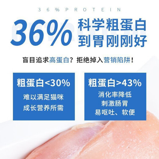 Naughty Cat Food Shangchao Cat Food Freeze-Dried Full Price Adult and Kitten Cat Food Nutritional Chicken Protein 1.5kg Shangchao Kitten Food 1.5kg