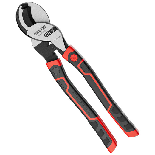 DELIXI ELECTRIC cable cutter, industrial-grade small cable pliers, special wire cutters for electricians, wire cutters, cable scissors, leather pliers, 12-inch heavy-duty cable pliers (100 square meters of aluminum wire, copper