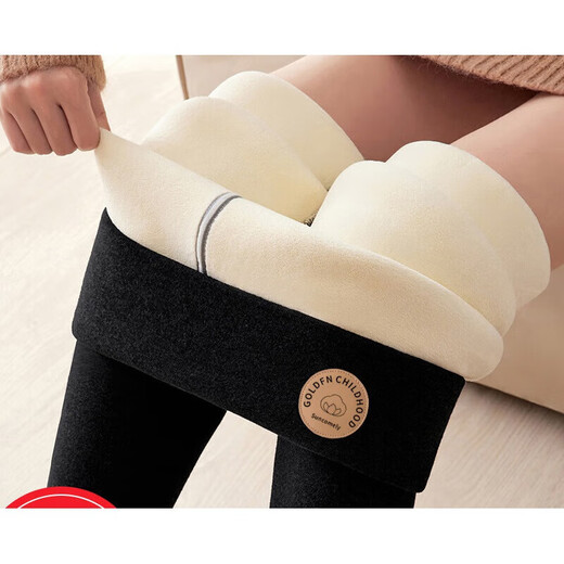 Other Brands Extra Thick 800g Sheep Velvet Leggings Women's Winter Outerwear High Waist Cotton Pants Large Size Warm Pants Northeastern Pants Dark Gray Extra Thick 800g Sheep Velvet Plus Velvet L 100-125Jin Jin is equal to 0.5kg