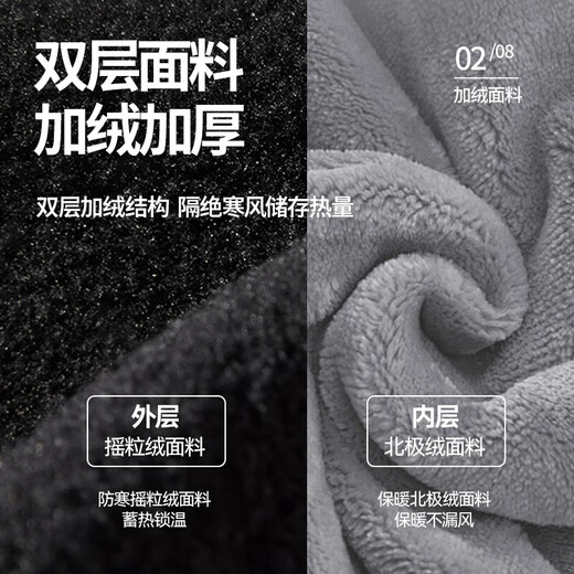 Pull-back hat and neck scarf two-piece winter men's scarf plus velvet to keep warm for outdoor riding and cold protection for electric vehicles, ear protection