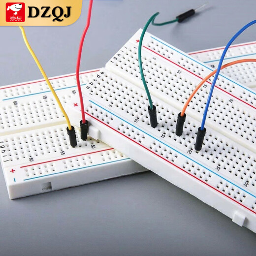 Kit de placa de 400/830 hoyos placa de alimentación DIY Circuito de la placa experimental Línea DuPont Línea Jumper 830 hoyos con respaldo adhesivo se puede empalmar