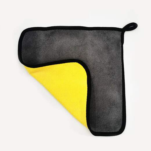 Rag car wash towel coral velvet double-sided two-color car wipe towel thickened absorbent towel car cleaning cloth coral velvet rag 30cm*30cm 3 pieces