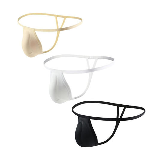 
FMSERUIOS spot 3D bionic men's thong thong post-circumcision sponge protective pad swimming trunk U convex cup stage underwear men white M size (100-145Jin[Jin equals 0.5 kg])