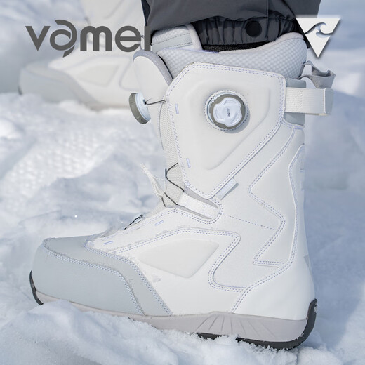 VameI滑雪鞋COYOTE滑雪板单板雪鞋钢丝系带快拉双扣双钢丝硬度高 奶酥白 43