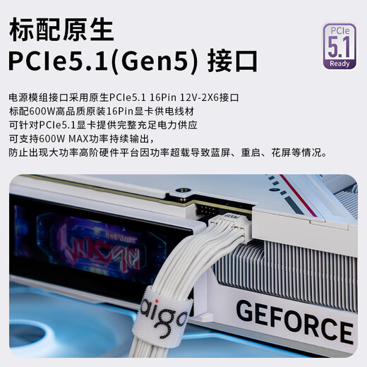 Patriot (AIGO) Starcan EV850W Platinmedaille White ATX3 Chassis Power Supply PPLP/80PLUS Zertifizierung/Ein-Taste-Übertakte/Stabile Spannungsregulierung 5070ti/9070xt