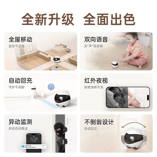 Aktivieren Sie intelligente Roboter-Begleitkamera Whole House Mobile Wanderkamera EBO2024 Neues Ai Doll Home Electronics Boss Freund Remote-Steuerung Remote Cat Pet EBO SE-Standardmodell