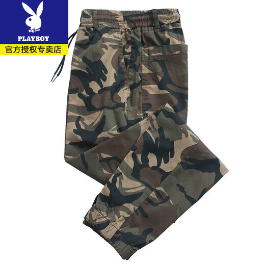Playboy Spring, Sommer und Herbst Stretchhose für Männer lose und vielseitige trendige Fußgänger-Tarn-Tarn-Arbeitskleidung für Arbeitsplätze für Arbeitsschutzhosen für Männer 826 Frühlings- und Herbst-Dicke-Stil vier Taschen Fuß-Länge-Hosen 4xl 190 (180-200jin [Jin gleich 0,5 kg]))