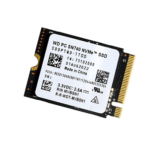 西部数据（Western Digital）SN740 2230固态硬盘2TB NVMEPCIE4.0笔记本台式机硬盘升级专享OEM盘