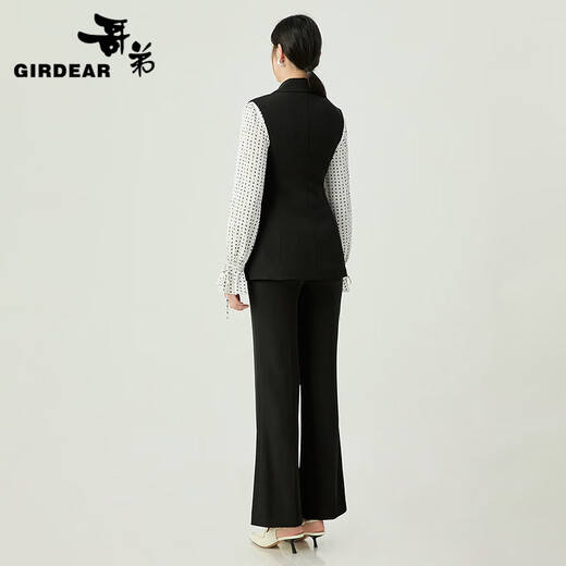 Girdar Women's Clothing 2025 Early Automn New Aura Commuter Waistcoat Veste pour femmes 140030 Black XL (5 tailles)