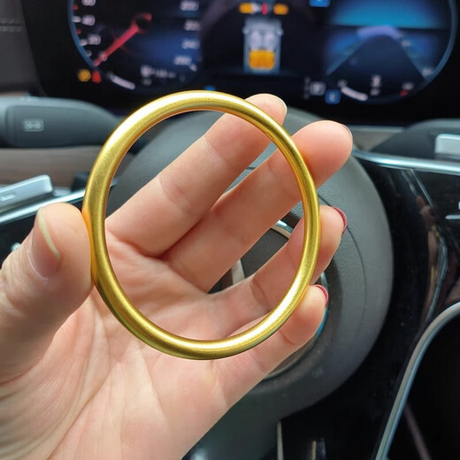 Hundred-year-old gold-wrapped silver bracelet for women, ancient method inheritance gold 9999 pure gold ring gold bracelet solid unchanged 5mm 64 ring mouth