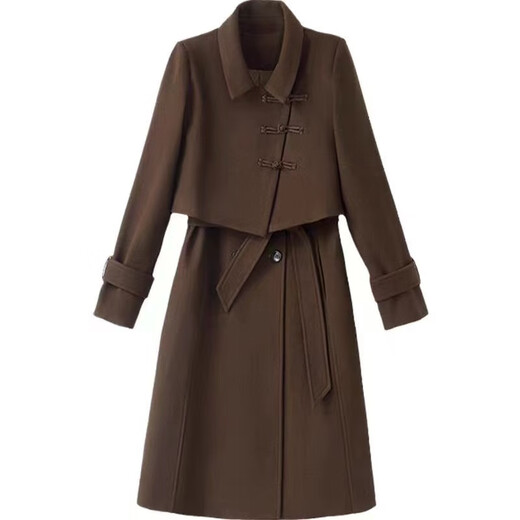 Chuanlang Dress Women's 2025 Autumn and Winter Women's New Year's Jersey Small Slim Suit Two-piece Skirt Burgundy XL (120Jin Jin is equal to 0.5kg -130Jin Jin is equal to 0.5kg)