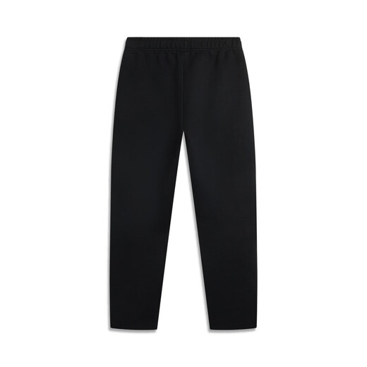 Li ning pantalones de chándal 2025 verano nuevo casualidad casual y de moda fitness pantalones de ataduras largas aklv 683-1 pantalones negros lisos l