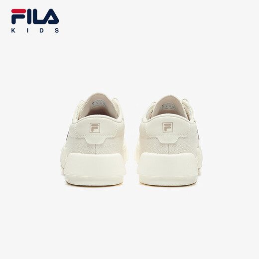 
FILA Fila children's shoes children's casual shoes 2025 summer new low-top canvas shoes for men and women medium-large children's shoes Foam white/milk white-WA 35 inner length 22.0cm