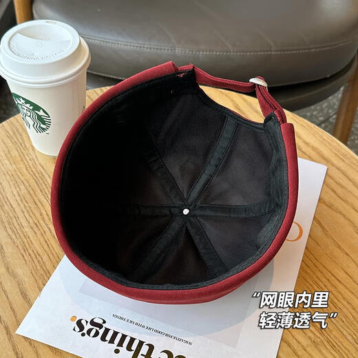 Sebeeef Herren Melon Lederhut Japanischer Harajuku Street Trendy Hut Yuppie Hut Vermieterhut Mädchen Burgund rot alle Größe