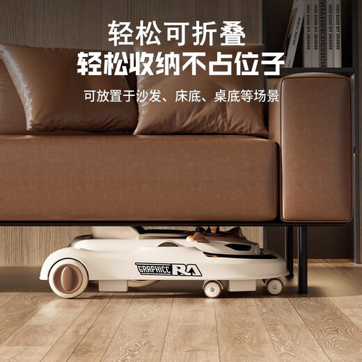 UICSS婴儿学步车多档调节2025新款多功能儿童手推车三合一宝宝助步车 宝石蓝-5档调节+音乐盘+脚垫推把