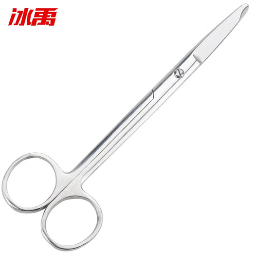 Bingyu BM506 thickened stainless steel scissors, high hardness, acid-resistant and rust-proof scissors, 18cm curved tip