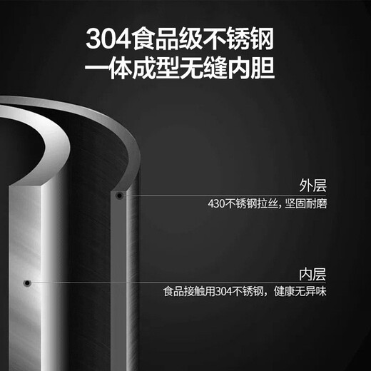 Midea kettle electric kettle double-layer anti-scalding all-steel food grade 304 one-piece seamless liner electric kettle household 1.7L large capacity tea making new year product SH17X2-301