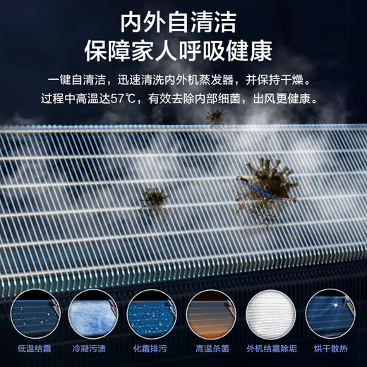 Oaks central air conditioning one-to-one duct machine frequency conversion heating and cooling 1.5 hp 2 hp 3 hp 4 hp household living room bedroom embedded air conditioner 5 hp 6 hp commercial office restaurant duct machine large 3 hp first-class energy efficiency Qingxiang-installation included 35-41