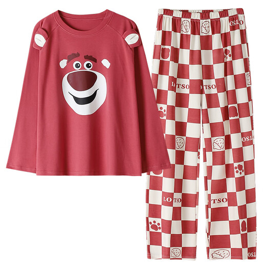 
LangSha (LangSha) Spring and Autumn Summer Pajamas Autumn Women's Long Sleeve Set 2025 New Girl Junior High School Home Suit LX-15125 L (100-120Jin [Jin equals 0.5 kg])