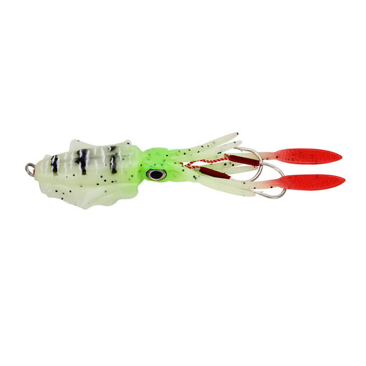 OEMG Cebo de pulpo de plomo con cebo de calamar de doble gancho 15 cm60g Barco de pesca en mar Bait de pesca simulada cebo falso de aguas suaves A1047# plomo 15 cm Cebo de pulpo