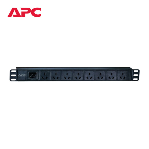 APC Schneider PDU industrial socket strip, cabinet PDU socket, power strip, high power PDU strip EPDU1016B-GB 8-bit 10A national standard jack, with C14 power cord
