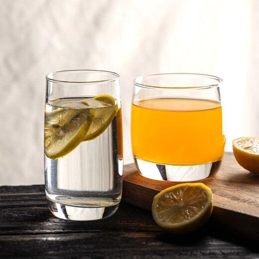Luminarc Luminarc Glass glass cup transparent milk breakfast cup simple household heat-resistant drinking water brew tea cup juice 13790-transparent-pack 290ml 6 pieces