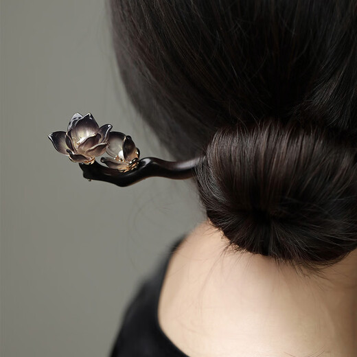 Phoenix Nirvana Hairpin Ancient Style Sandalwood Hairpin Hairpin New Chinese Style Hair Accessory Updo Hairpin High-end Birthday Gift for Wife and Girlfriend