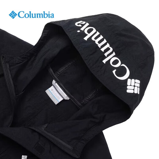 Columbia外套男25春夏户外拒水透气休闲徒步登山连帽夹克WE4839 011 M 175/96A