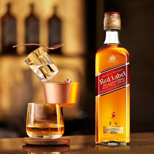 尊尼获加（JOHNNIE WALKER）苏格兰 调和型威士忌 进口洋酒 红牌 375ml*1瓶