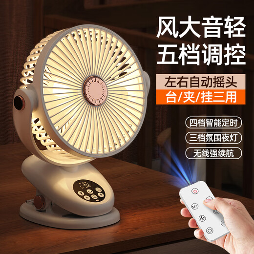 Sixiou Dormitory Fan Bed Light Suspension Small Fan Student Dormitory Night Light Desktop Fan USB Charging Fan Car Baby Stroller Available Clip Fan High Wind Power Long Life Ceiling Fan Glacier White Upgraded Remote Control Night Light Model Removable Net Cover + Aromatherapy Mosquito Repellent