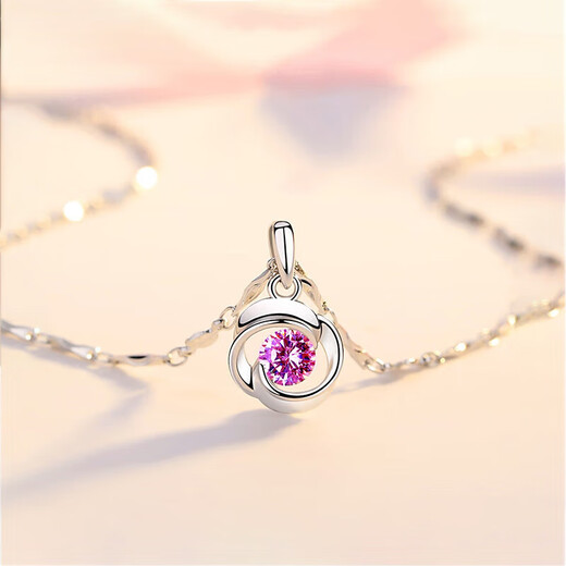 Saturday Fortune Platinum 950 Necklace Women's Four-leaf Clover Clavicle Chain Pendant Suitable for Chinese Valentine's Day Birthday Gifts Love at First Sight Platinum Pendant + Necklace White Diamond