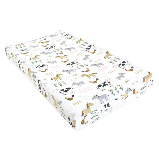 HUDSON BABYBABY Unisex baby changing pad cover Lovely Farm One size fits all