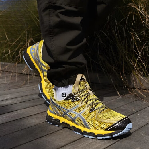亚瑟士（asics）Gel-Kayano20舒适百搭耐磨男女同款低帮跑步鞋官方旗舰 1203A640-300【绿黄色】 42