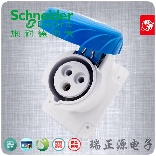 Schneider Electric PKF32G723 Tres de tres núcleos 16 A Cuerpo de cuerpo recto oculto 2P+E Original IP67 IP67 Imploudre impermeable especial impermeable
