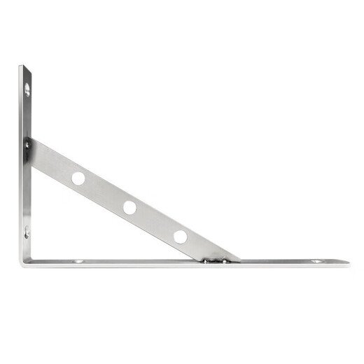 Masfor stainless steel triangle bracket thickened right-angle bracket partition fixed wall hanging bracket 4mm thick 250mm long (2 pieces/box)