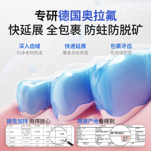 Michu MC Olaflu Children's Toothpaste Anti-Calvation and Low Gingival Protection Low Fluorine Anti-Carcity Flagship Store 0-12 years old Michu 3 packs [90% of customers choose] Recommended