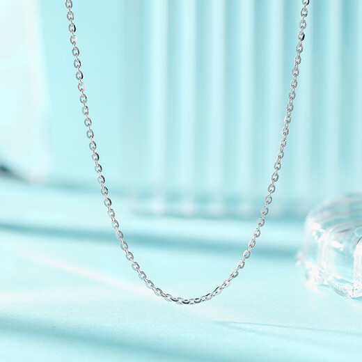 Liuguifu Jewelry Classic Versatile Cross Chain Pt950 Platinum Necklace Valentine's Day Birthday Gift 1.55g